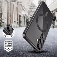 Dėklas telefonui Tech-Protect MagFlex MagSafe skirta Samsung Galaxy A56 5G – skaidrus juodas