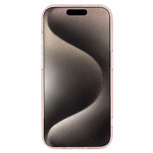 Blizgus magnetinis dėklas telefonui Iphone 14 Pro rožinis skaidrus