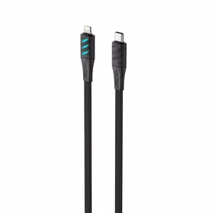 Havit CB6255 - USB įkrovimo laidas Type C į Lightning, 1 m (juodas)