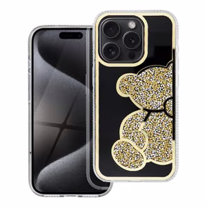TEDDY BEAR dėklas telefonui IPHONE 11 auksinis