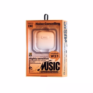 REMAX BLUETOOTH HEADPHONES TWS W37 baltas ENC BT 5.4