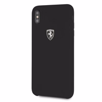Ferrari kietasis dėklas FEOSIHCI65BK iPhone Xs Max - juodas/juodas silikoninis Off Track