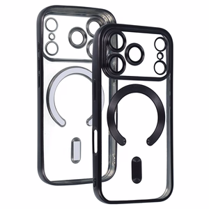 Metalinis Magsafe dėklas iPhone 17 Pro juodas