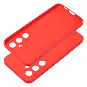 Minkštas dėklas telefonui Samsung S24 raudonas