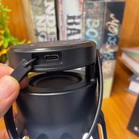 Lempa su bluetooth garsiakalbiu A3 juoda