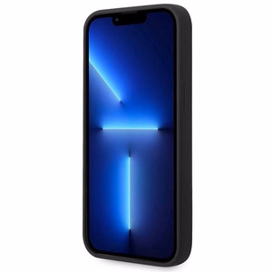 Guess GUHMP14MSBPLK iPhone 14 Plus 6.7" juodas/juodas kietas dėklas Silikoninė logotipo plokštelė Magnetinis