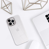 Apsauginis objektyvo dėklas (m) Iphone 15 Plus - baltas skaidrus