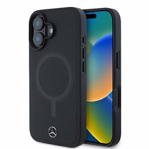 Mercedes lygios odos magnetinis iPhone 16 Plus dėklas - juodas