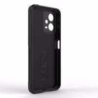 Magic Shield dėklas telefonui Xiaomi Redmi Note 12 5G / Poco X5 5G lankstus šarvuotas dėklas juoda