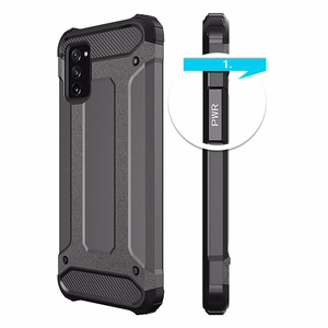 Hibridinis šarvuotas dėklas tvirtas Samsung Galaxy A03s juodas