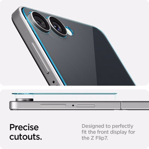 Spigen Glas.TR EZ Fit HD Grūdintas stiklas 2 rinkinys Samsung Galaxy Z Flip 7 - skaidrus