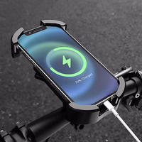 "Rockbros" 25210032001 Dviračio telefono laikiklis vairui - juodas