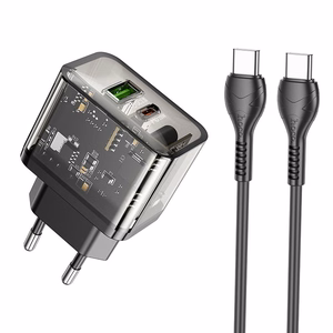 Įkroviklis Hoco N34 + "USB-C (Type-C) to USB-C (Type-C)" (1xUSB-C;1xUSB 20W)