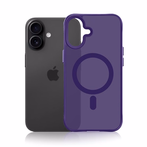 3mk Smoke MagCase для iPhone 16 фиолетово-полупрозрачный