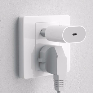 Dudao A14EUC PD 20W USB-C sieninis įkroviklis su kabeliu - baltas