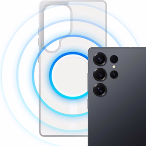 3mk Smoke MagCase skirtas Samsung Galaxy S25 Ultra baltas-permatomas