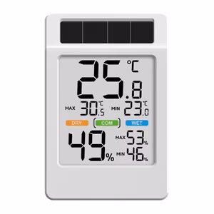 BALDRTHERM B0590TH-V6 Solar-Powered Thermohygrometer with a Large Screen