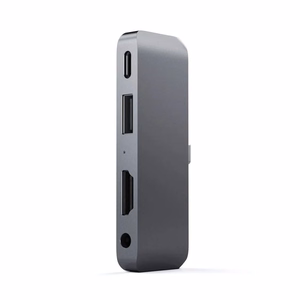 Adapter HUB 4in1 USB C Satechi Mobile Pro Hub ST-TCMPHM space pilkas