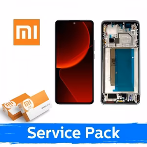LCD ekranas skirtas Xiaomi 13T (13T Pro) su rėmeliu / Meadow Green / (Service Pack)