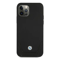 BMW Odinis perforuotas dėklas iPhone 12 / iPhone 12 Pro - juodas