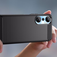 Karbono dėklas telefonui Infinix Hot 20 (m) - juodas