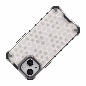 Honeycomb Case броневой чехол с TPU бампером для iPhone 13 mini прозрачный