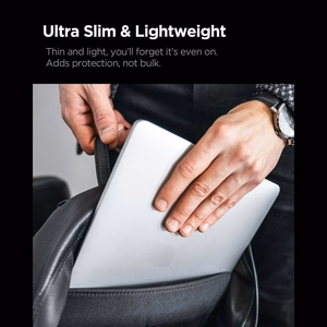 Spigen AirSkin dėklas, skirtas MacBook Pro 14" 2021 / 2023 / 2024 / 2025 / 2026 – skaidrus matinis