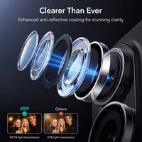 ESR Armorite kameros dangtelis iPhone 16 / 16 Plus / 17 - skaidrus