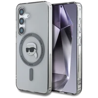 Dėklas Karl Lagerfeld Button Karl Head Printed Logo Magnetinis Samsung Galaxy S25 juodas