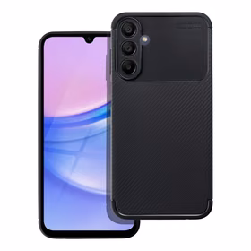 Dėklas telefonui CARBON PREMIUM SAMSUNG A15 5G / A15 4G juodas