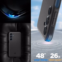 Spigen Essential SandBlast dėklas telefonui Samsung Galaxy M35 5G - juodas