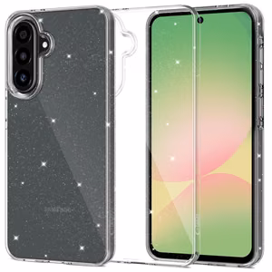 Tech-Protect FlexAir dėklas telefonui Samsung Galaxy A56 5G - skaidrus su blizgučiais