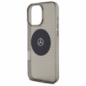 Mercedes MB Dėklas telefonui iPhone 16 Pro su Žvaigždžių raštu - Juodas