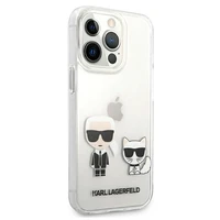 Karl Lagerfeld Karl & Choupette dėklas telefonui iPhone 13 Pro Max 6.7" - permatomas