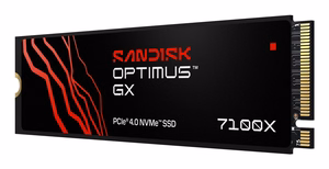 SSD SanDisk Optimus GX 7100X, 2 ТБ, M.2, PCI Express 4.0, NVMe, TLC 3D NAND