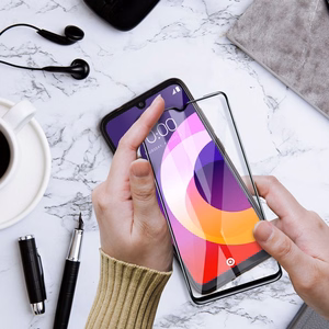 5D Full Glue Ceramic keraminė ekrano apsauga Xiaomi Redmi 15 4G, juoda