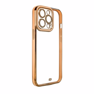 Madingas dėklas telefonui Xiaomi Redmi Note 11 Pro Auksinis rėmelis Gelinis dangtelis Auksinis