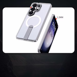 Hybrid Armor X deklas Samsung Galaxy S26 Ultra su stovu, suderinamas su MagSafe - skaidrus