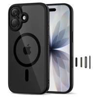 "Tech-Protect Magpeak Magsafe CC" dėklas "iPhone 17" - skaidrus, juodas