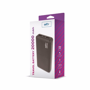 "Setty" maitinimo bankas 20000 mAh SPB-20 juodas