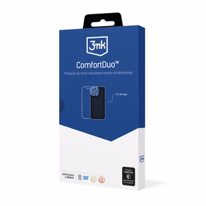 Dėklo ir apsauginio stikliuko rinkinys 3mk ComfortDuo Matt Black Apple iPhone 11