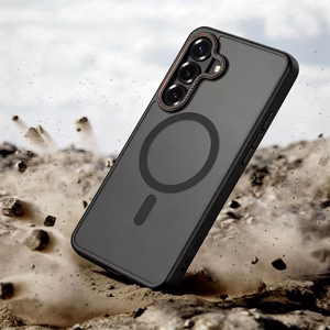 Tech-Protect MagCam MagSafe Dėklas for Samsung Galaxy S26 - juodas and raudonas