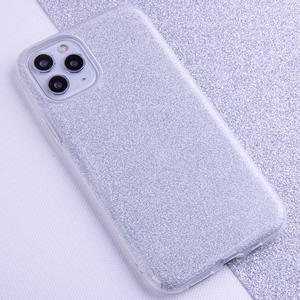 Glitter 3in1 dėklas for iPhone 17 Pro 6,3" sidabrinis