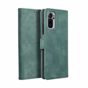 TENDER knygos tipo dėklas telefonui XIAOMI Redmi Note 10 / 10S žalias