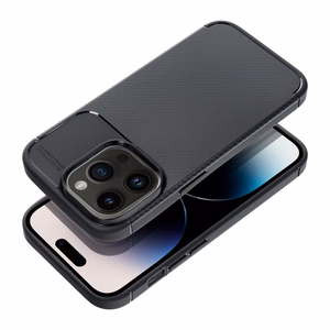 Чехол iPhone 14 PRO Carbon Premium черный