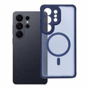 FULL MATTE MAG COVER dėklas telefonui suderinamas su MagSafe Samsung S26 Ultra mėlyna