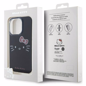 Hello Kitty IML Kitty Face dėklas telefonui iPhone 15 Pro - juoda