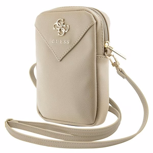 Guess Torebka GUWBZPGSTEGDciemnobeżowy/smiltinis Zip Triangle 4G