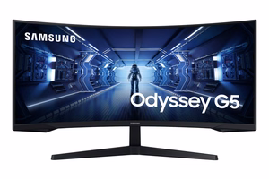 Samsung G55T monitorius 86,4 cm (34") 3440 x 1440 pikselių UltraWide Quad HD LED juodas