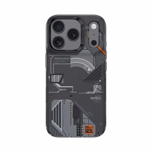 Benks Dinaminis Magnetinis Mecha dėklas (D069) Iphone 17 Pro juodas (Fotoaparato valdymo mygtukas)
